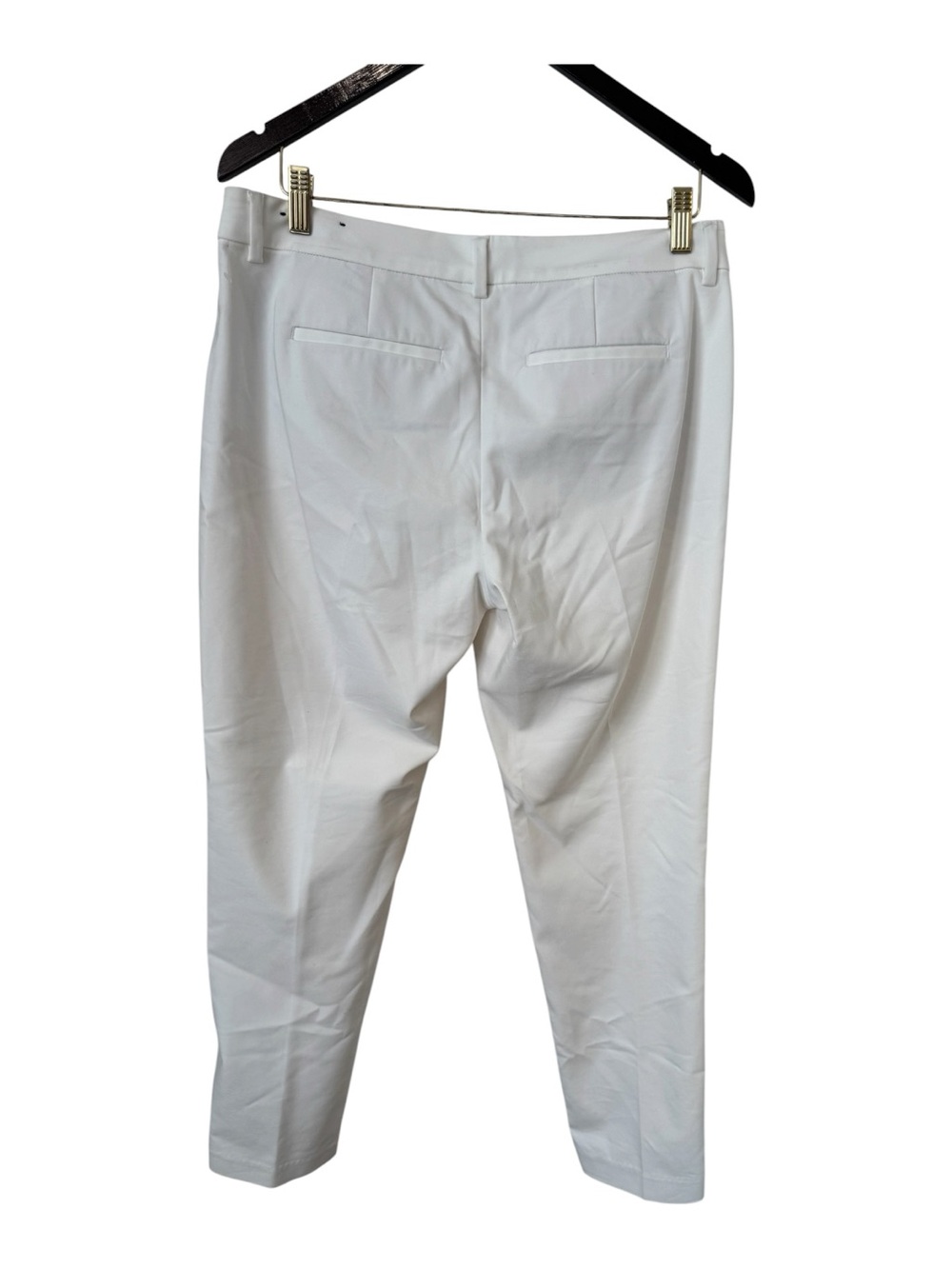 Liverpool White Crop Trouser Pants Size 8 Mid Rise Stretch Ankle Career - Picture 3 of 6